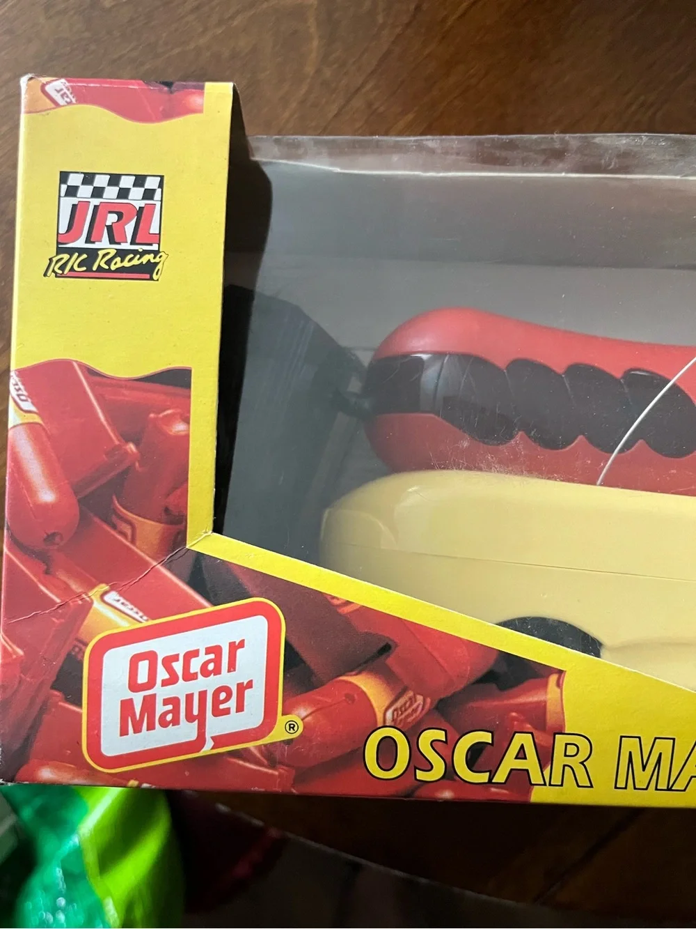 Kids Red & Yellow Wiener Mobile Toy